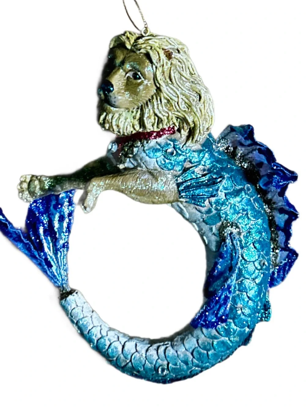 December Diamonds ~ “Leo The Lion Fish” ~ Multi-Colors ~ Glass Ornament New